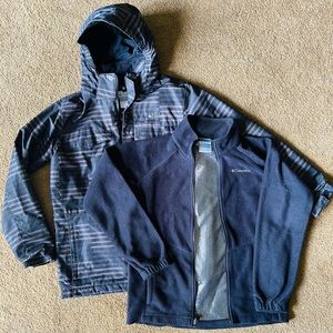 Boys Columbia 3in1 Omni Heat L Winter Jacket